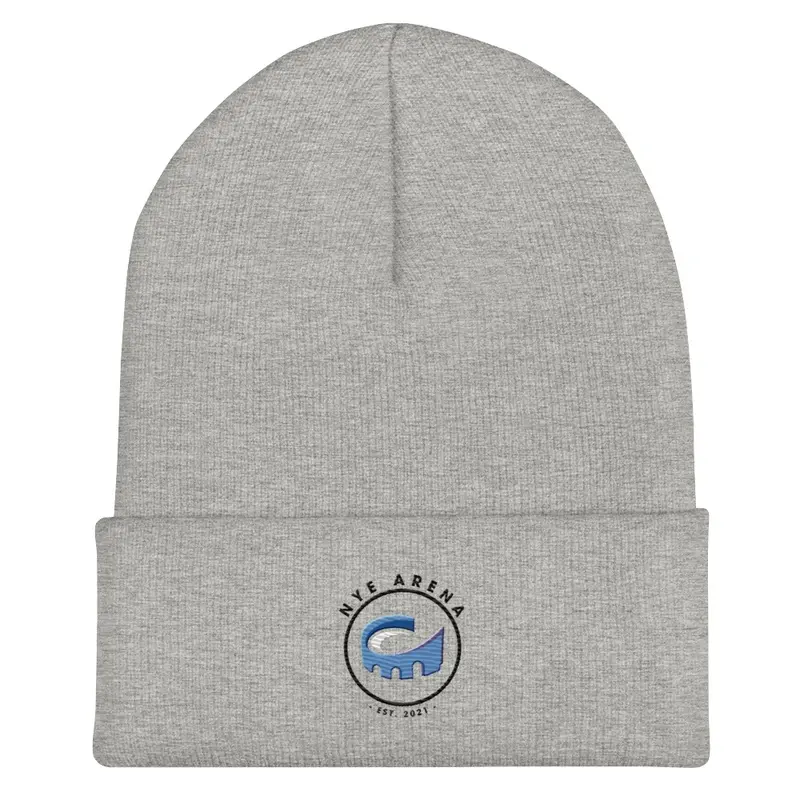 Circle Embroidered Beanie Hat